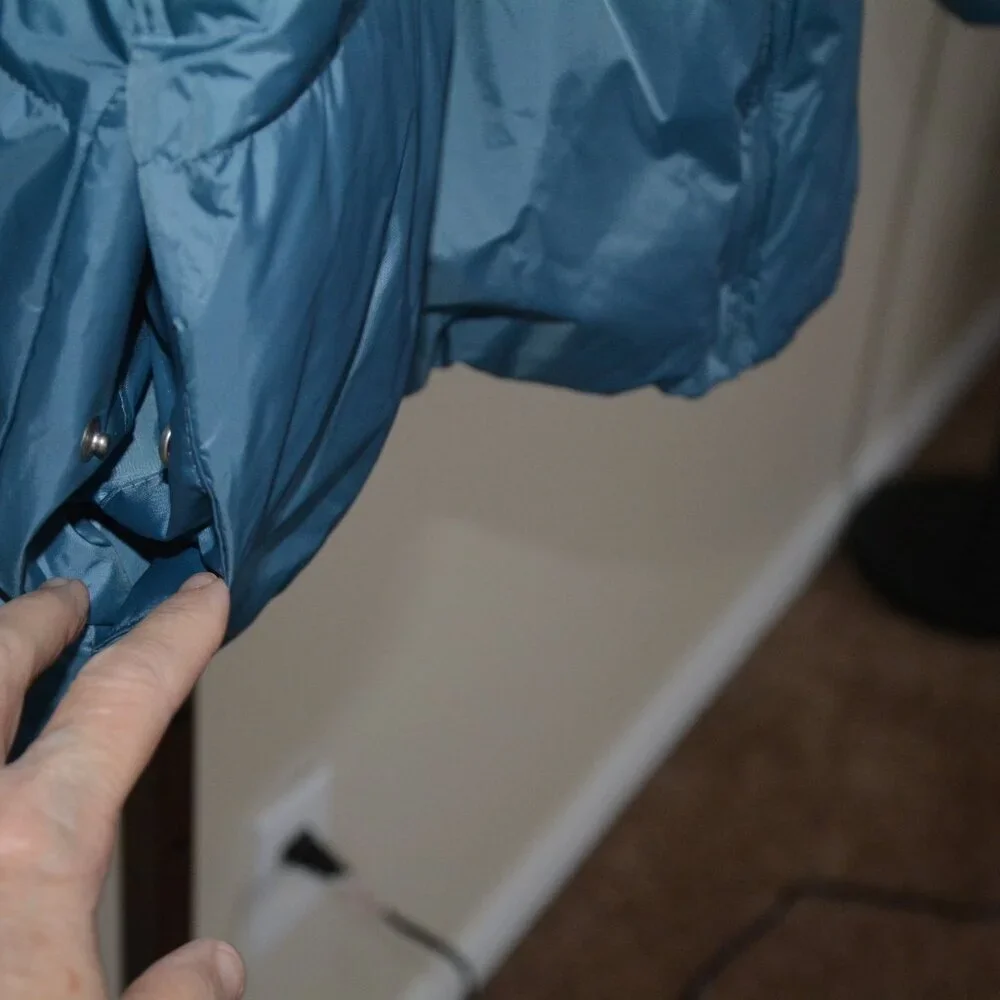 A New Day Women's Matte Puffer Jacket Coat in Light Blue XXL - New! - Picture 7 of 10